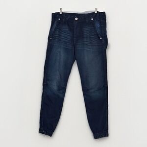 True Religion Jogger Jeans Mens 33x30 Blue Stretch Denim Streetwear Y2K 36x30